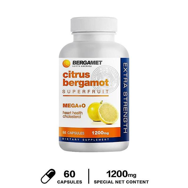 Vorallme Citrus Bergamot Mega+o 40% Bpf 600mg - Extra Strength Natural Cholesterol & Heart Supplements W/ Multiple Clinical Studies 60 capsules on Productcaster.