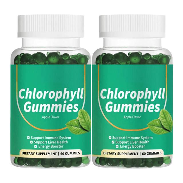 Chlorofylové gummies pre ženy a mužov, vysoko absorpčný chlorofylový extrakt draselný doplnok na podporu energie, imunitný, kožný a tráviaci, vegán... on Productcaster.