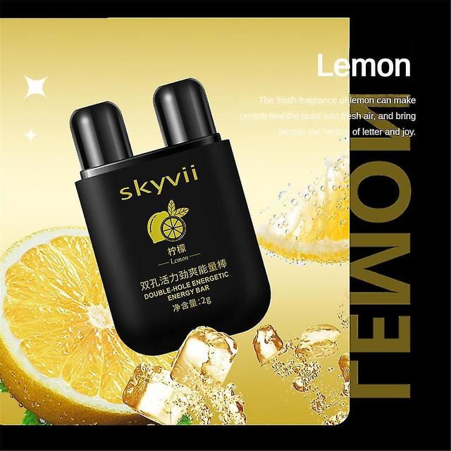 Tmall Driving Vitality Energy Stick Anti-drowsiness Refreshing In Class 2pcs Lemon on Productcaster.