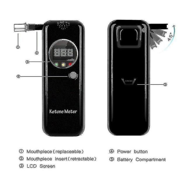 Eek-tuotemerkin henkilökohtainen ketoni-asetonimittari Ce Ketosis Monitor Ketone Breathalyzer Meter on Productcaster.