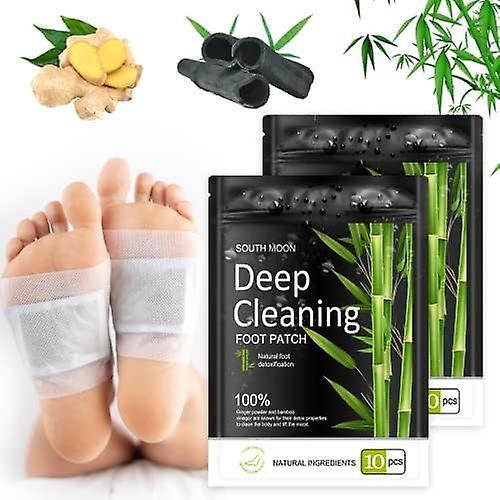 Foot Detox Patches, Natural Deep Cleansing Detox Foot Patches for Relieve Body Stress, Enhance Blood Circulation 20 pcs on Productcaster.