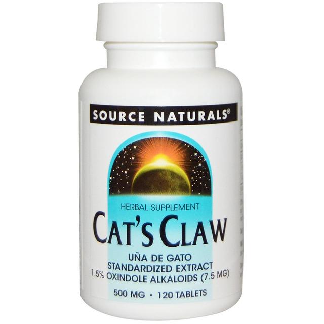 Source Naturals Fonte Naturali, Cat's Artiglio, 500 mg, 120 Compresse on Productcaster.