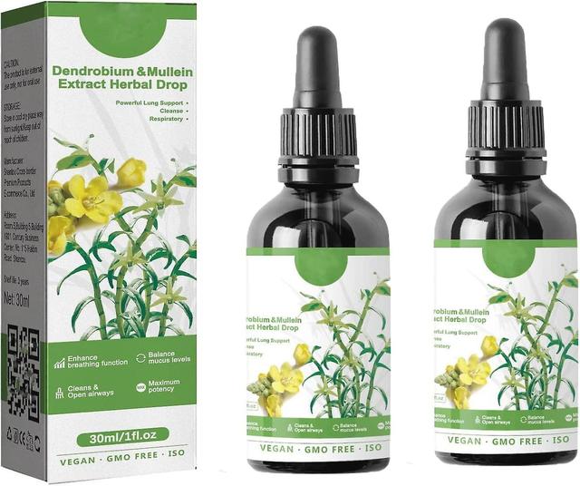 Dendrobium and Mullein Extract - Herbal Drops 30ml. Herbal Lung Health Essence. Powerful Lung Support, Herbal Body Care Essence£ ̈ 1/2/3Bottles£ 2PCS on Productcaster.