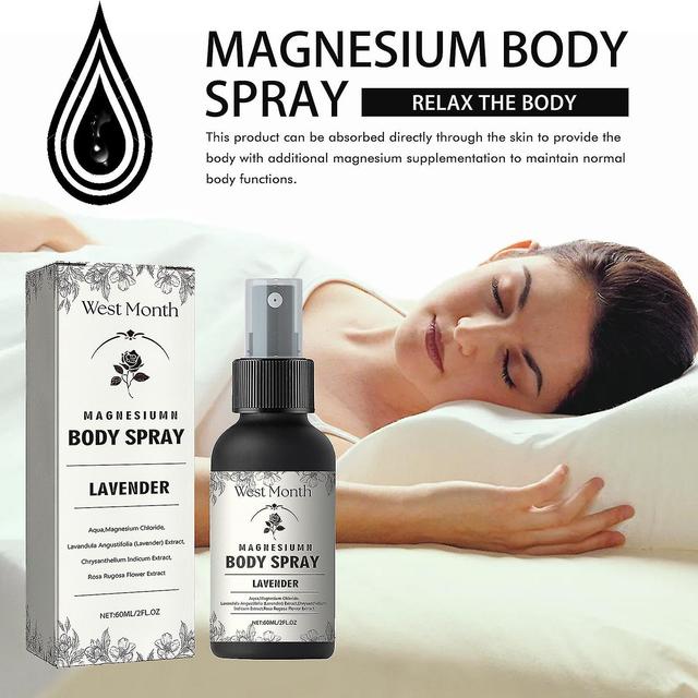 Magnesium Body Spray, Topisk Magnesium Spray, Ren Magnesium Oil Spray til beroligende ømme muskler, Magnesium Chloride Spray til at sove 2pcs on Productcaster.