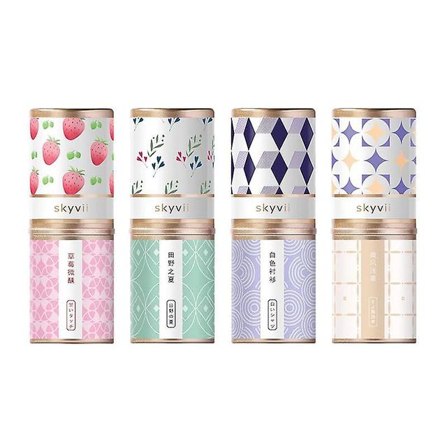 SDIGV 4PCS Solid Balm Sets Solid Perfume Portable Pocket Balm Perfume Perfect for Travel Use Natural Fragrance Perfume for Men and Women on Productcaster.