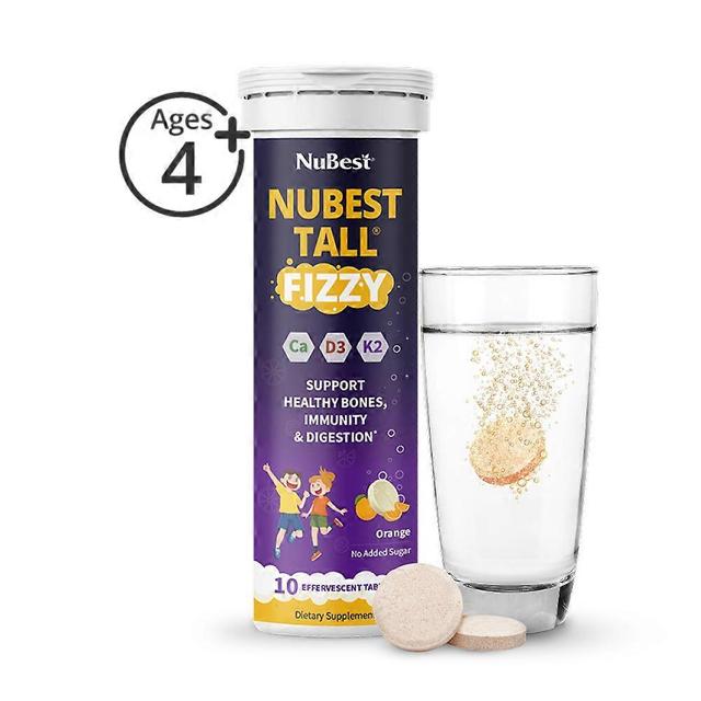 NuBest Tall Fizzy, Height Growth bruistabletten voor kinderen van 4+, sinaasappelsmaak, 10 porties 1-pack on Productcaster.