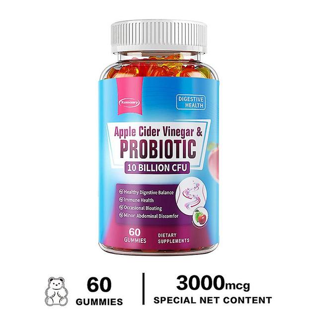 Vorallme Probiotic Gummies, 10 Billion Colony Units, With Vitamin C & Apple Cider Vinegar, Supports Immune & Gut Health, For Men & Women 60 Gummies on Productcaster.