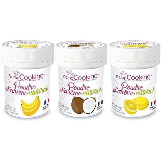 ScrapCooking 3 natural food flavoring powders - Banana-coconut-lemon on Productcaster.