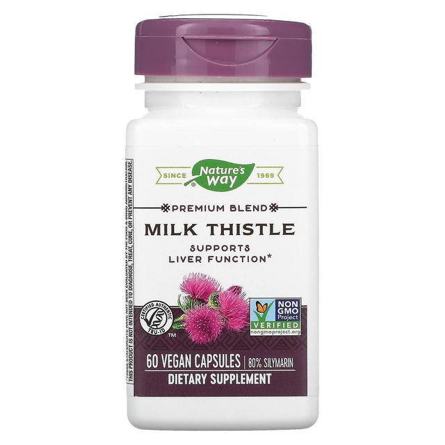 Nature's Way, Premium Blend Milk Thistle, 60 Vegan Capsules on Productcaster.