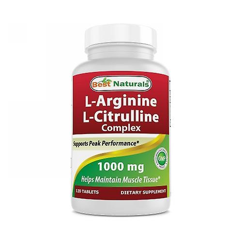 Best Naturals L-Arginina L-Citrulina, 1000 mg, 120 Tabletas (Pack de 1) on Productcaster.