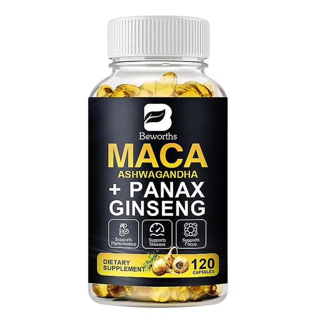 Eccpp Ginseng Plant Root Extract Edible Capsules For Helps Boost Energy Erection Supports Stamina Male Performance Energy For Adult 120 pcs 2bottles on Productcaster.