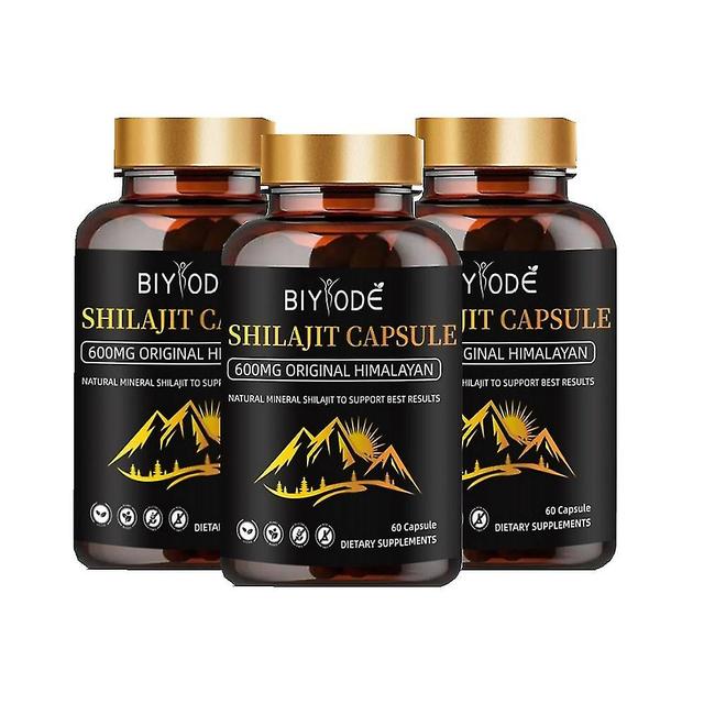 Gorls 1-3 Stück reines 100% Himalaya-Shilajit, enthält Fulvinsäure-Energieergänzungskapseln on Productcaster.