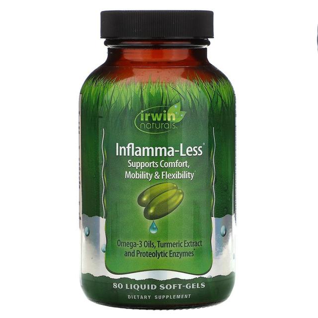 Irwin Naturals, Inflamma-Less, 80 Liquid Soft-Gels on Productcaster.