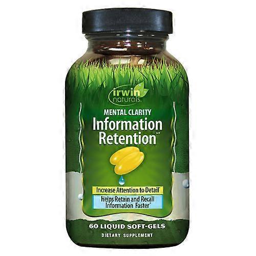 Irwin Naturals Mental Clarity Information Retention, 60 mäkkých gélov (balenie po 1) on Productcaster.