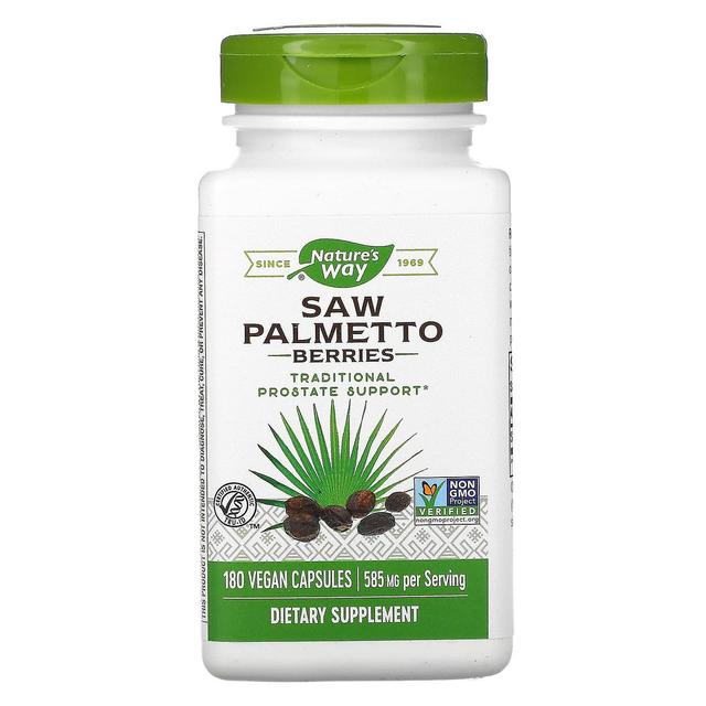 Nature's Way, Saw Palmetto Berries, 585 mg, 180 Vegan Capsules on Productcaster.