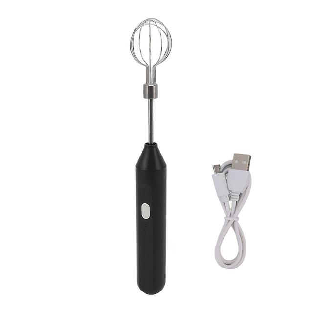 Electric Hand Mixer Three Different Speeds Battery Powered Handheld Milk Frother for Home Baking Black on Productcaster.