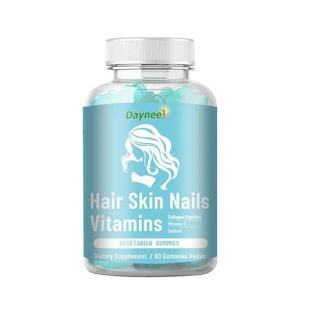 Vorallme Biotin Skin Care And Hair Care Soft Candy, Help Nail Hair Health, Collagen Skin Care, Anti-cell Aging Dietary Supplement 1 Bottle 60 Pills on Productcaster.