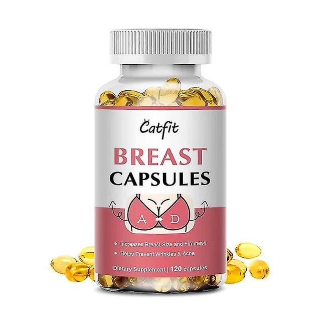 Nature Pueraria Lobata& Papaya Extract Capsule Breast Enlargement Capsules Bust Firming Elasticity Chest Chest Cup-up 120pcs on Productcaster.