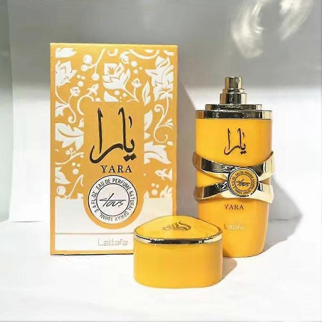 Kinzon Yara by Lattafa Perfume for Women EDP 3.4 Oz New in Box Fragrance Long Lasting Eau De Parfum yellow on Productcaster.