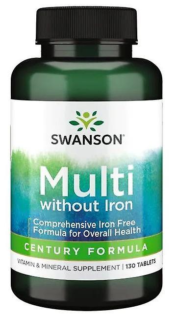 Swanson eeuw Formule multi-vitamine & mineraal met ijzeren 130 tabletten on Productcaster.