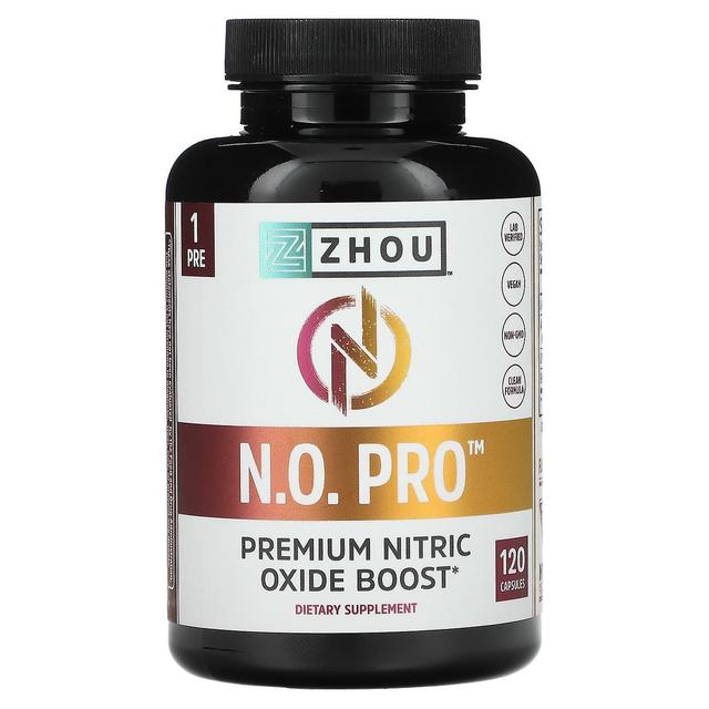 Zhou Nutrition, N.O. Pro, Premium Nitric Oxide Boost, 120 Capsules on Productcaster.