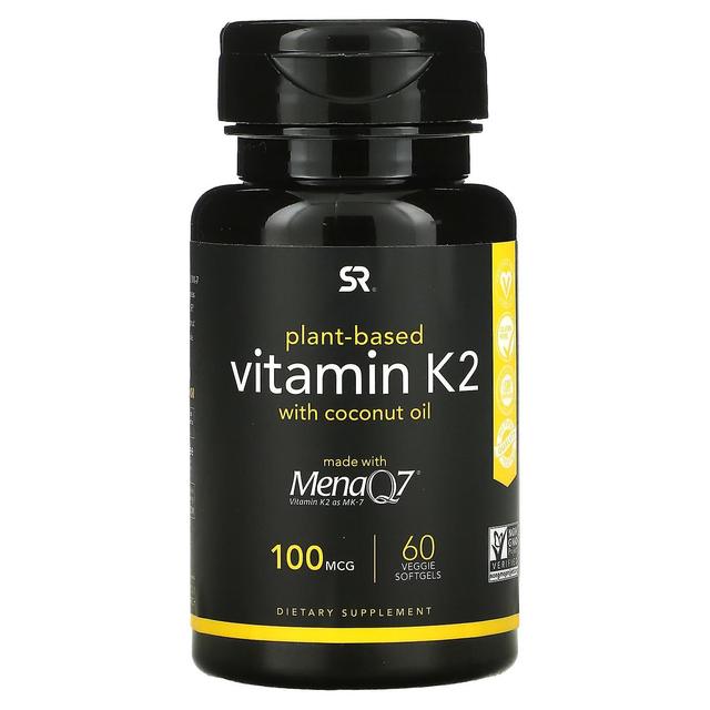 Sports Research, Vitamin K2, Plant-Based, 100 mcg, 60 Veggie Softgels on Productcaster.