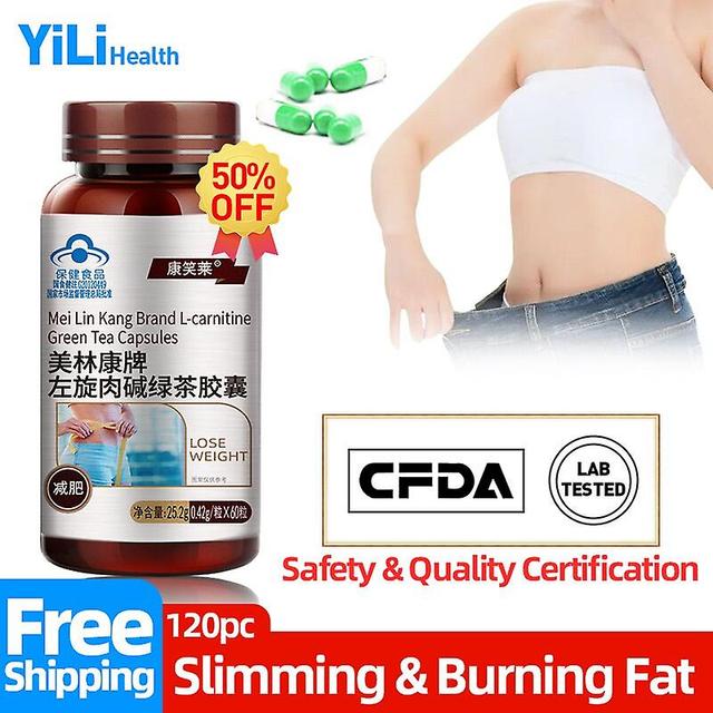 Coscelia L Carnitine Capsules Slimming Products Belly Fat Burner Remover Burn Tummy Fat Lose Weight Green Tea Cfda Approved 60pc 2bottles 120pc on Productcaster.