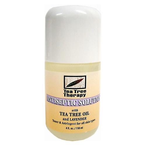 Tea Tree Therapy Antiseptic Solution Tea Tree Oil and Lavender, 4 Oz (Pack of 1) on Productcaster.