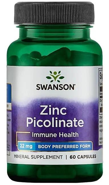 Swanson Zinc Picolinate Body Preferred Form 22 mg 60 Capsules on Productcaster.