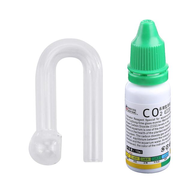 Estone Co2 Glas Drop Checker Kit Monitoring van geplant voor Tank Co2 Niveaus 0.5oz Solut Waterdruppels on Productcaster.