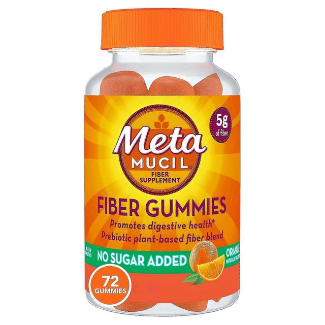 Metamucil fibertillskott gummies, apelsinsmak, 72 st on Productcaster.