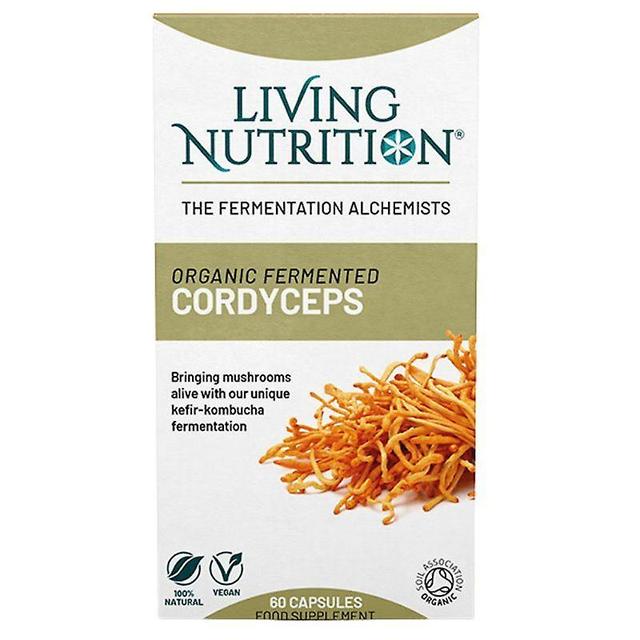 Living Nutrition Organic Fermented Cordyceps Caps 60 (LN2104) on Productcaster.