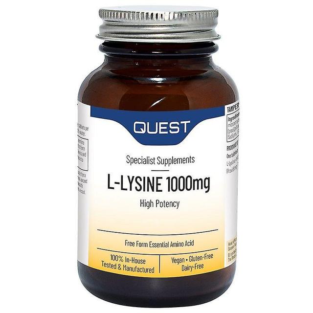 Quest Vitamins Quest Vitamiinit L-Lysiini 1000mg Tabletit 90 (601739) on Productcaster.