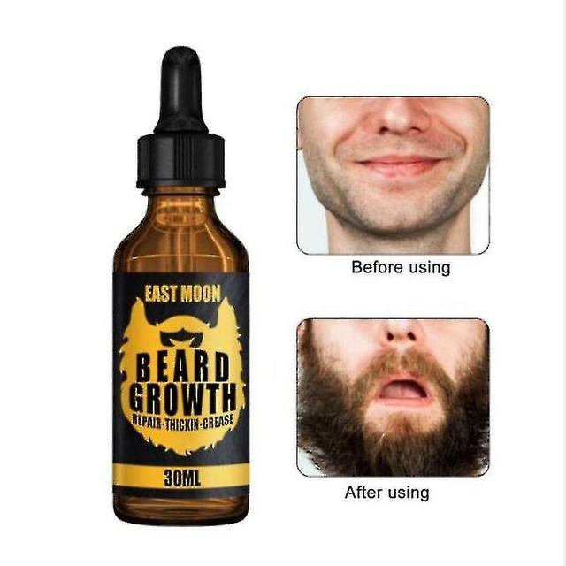 Haoyunlia Beard Growth Liquid Nourish Non-irritating Beard Essential Enhancer on Productcaster.