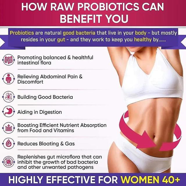 60 Probiotic Capsules Probiotic Capsules Contain Prebiotics And Digestive Enzymes Prebiotics 3PCS on Productcaster.