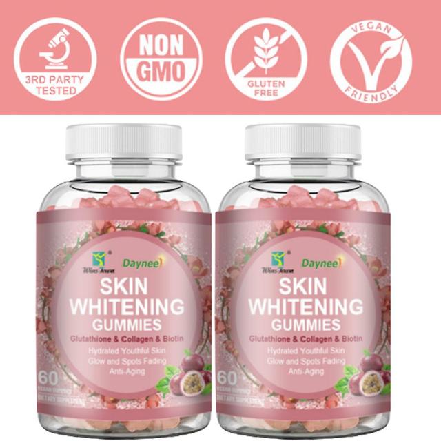 Glutathione Collagen Anti-aging L-glutathione Gummies Skin Whitening Food Supplement 2PCS on Productcaster.