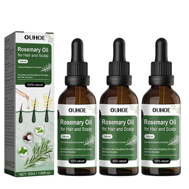 3pcs Rosemary Oil Stimulates Health Hair Growth & Skin Care 50ml on Productcaster.