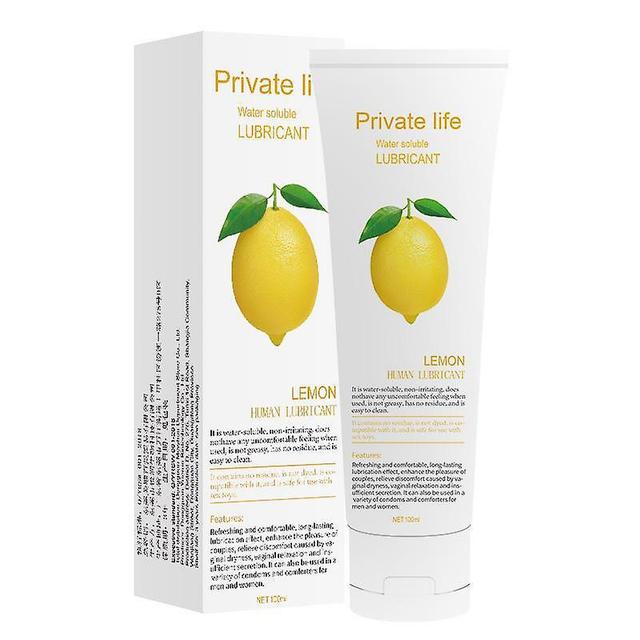 Lubricant Edible Fruit Flavor Grape/banana/strawberry/cherry/lemon Oil Vaginal Orgasms Body Massage Oil For Couple Lemon Flavor 100ml on Productcaster.