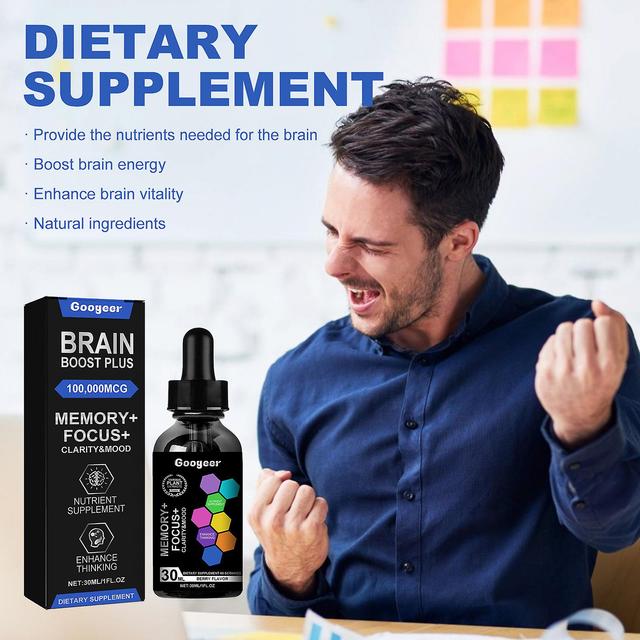 Denstyle Premium cérebro Nootropic gotas, Brain Boost Plus Drops, suplemento cerebral, suplemento dietético suporta memória & Brain Boost 1pcs on Productcaster.