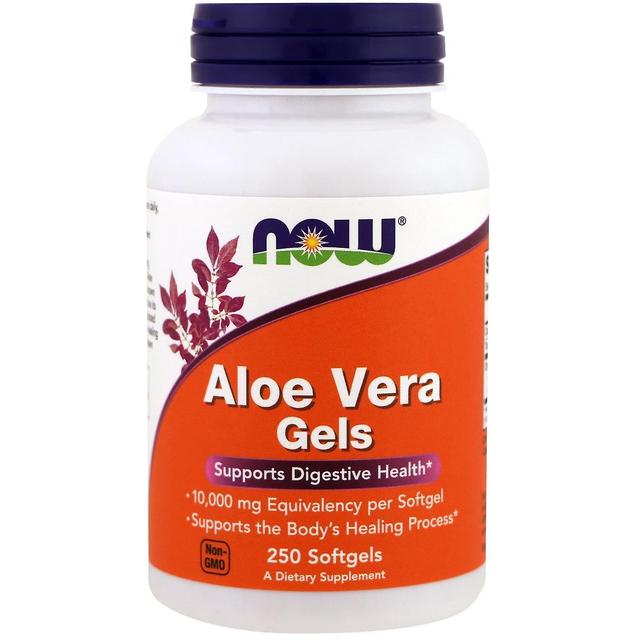 NOW Foods Agora Alimentos, Aloe Vera Géis, 250 Softgels on Productcaster.