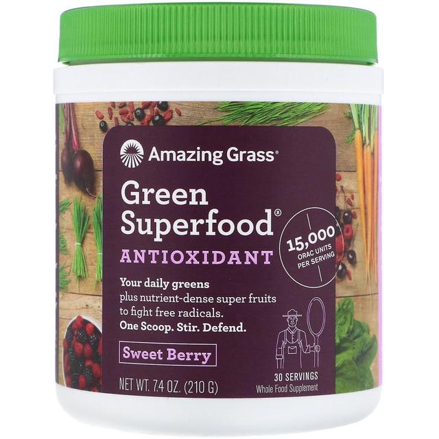 Amazing Grass, Green Superfood Antioxidant, Sweet Berry, 7.4 oz (210 g) on Productcaster.