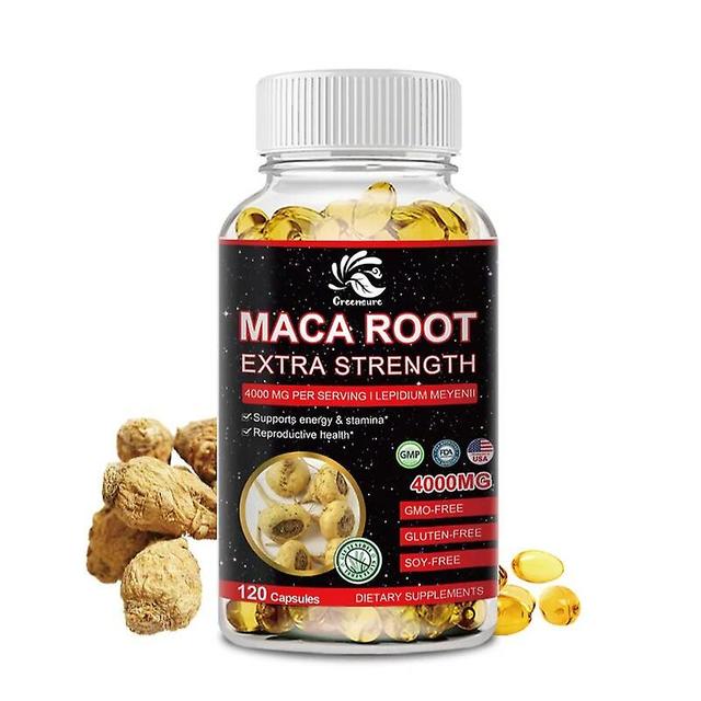 Visgaler Maca Root Capsules | 4000mg | 60/120 Caps | Red Yellow Black Maca Root | Superfood | Non-GMO, Gluten Free Supplement 1 Bottle 60 pills on Productcaster.