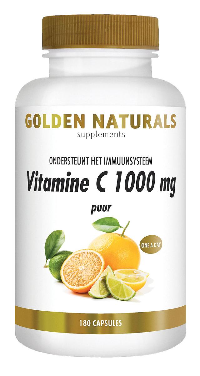 Golden Naturals Vitamin C 1000 mg pure (180 vegan capsules) on Productcaster.