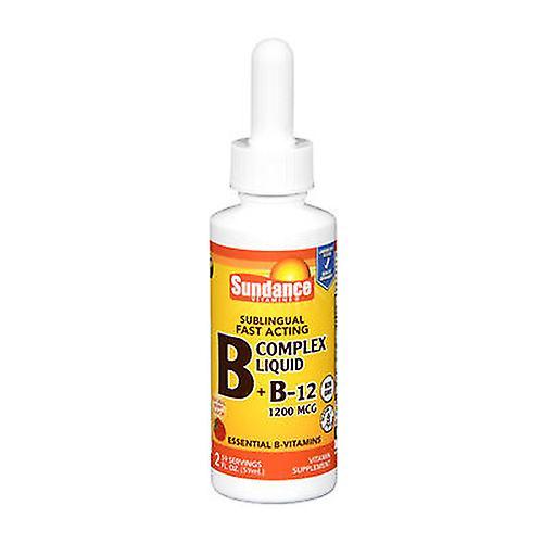 Sundance Vitamíny B + B12 komplexná tekutá prírodná bobuľová príchuť, 1200 mcg, 2 oz (balenie po 1) on Productcaster.