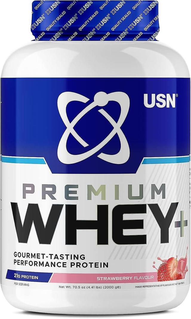 2kg USN heraproteiinijauhe lihasten rakentaminen ja nopea palautuminen ravistele mansikkaa on Productcaster.