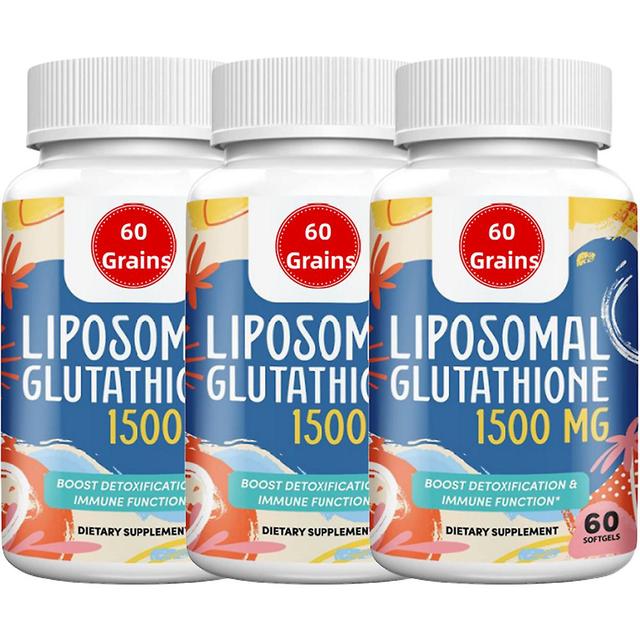 1500mg di glutatione liposomiale | - Integratore di glutatione con vitamina C - Master Antioxidant - Assorbimento potenziato - 60 compresse 3PCS on Productcaster.