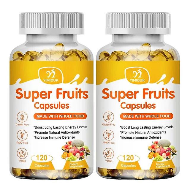 Visgaler Natural Fruit And Vegetable Supplements Capsules Filled With Vitamins And Minerals Promote Antioxidants Increase Lmmune Defense Fruit 2 Bo... on Productcaster.