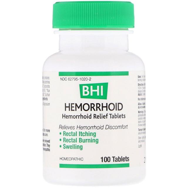 MediNatura, BHI, Hemorrhoid, 100 Tablets on Productcaster.