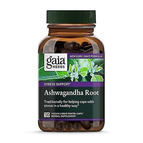 Gaia herbs ashwagandha root, for stress relief, immune support, balanced energy levels and mood support, vegan liquid capsules, 120 count pure and nat on Productcaster.