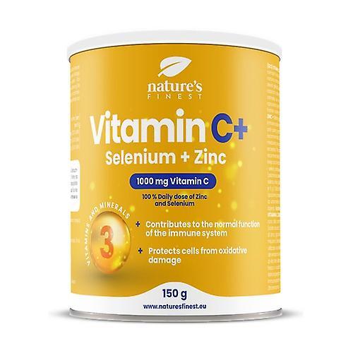 Natures Finest Vitamín C+ so selénom a zinkovým práškom 150 g prášku (citrón) on Productcaster.